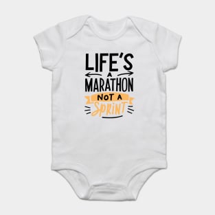 Life's a Marathon Not a Sprint Baby Bodysuit